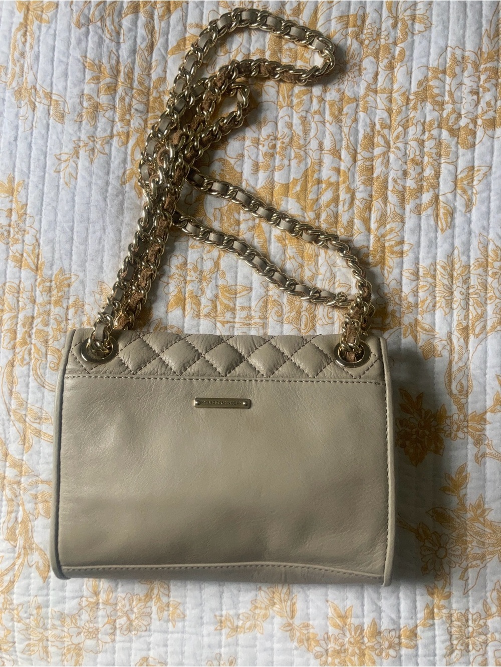 Rebecca Minkoff Mini Quilted Affair in Taupe - Picture 2 of 7